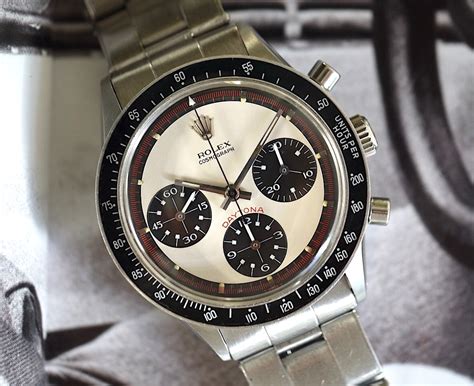 rolex cosmograph daytona paul newman stainless steel 6241|paul newman rolex daytona sold.